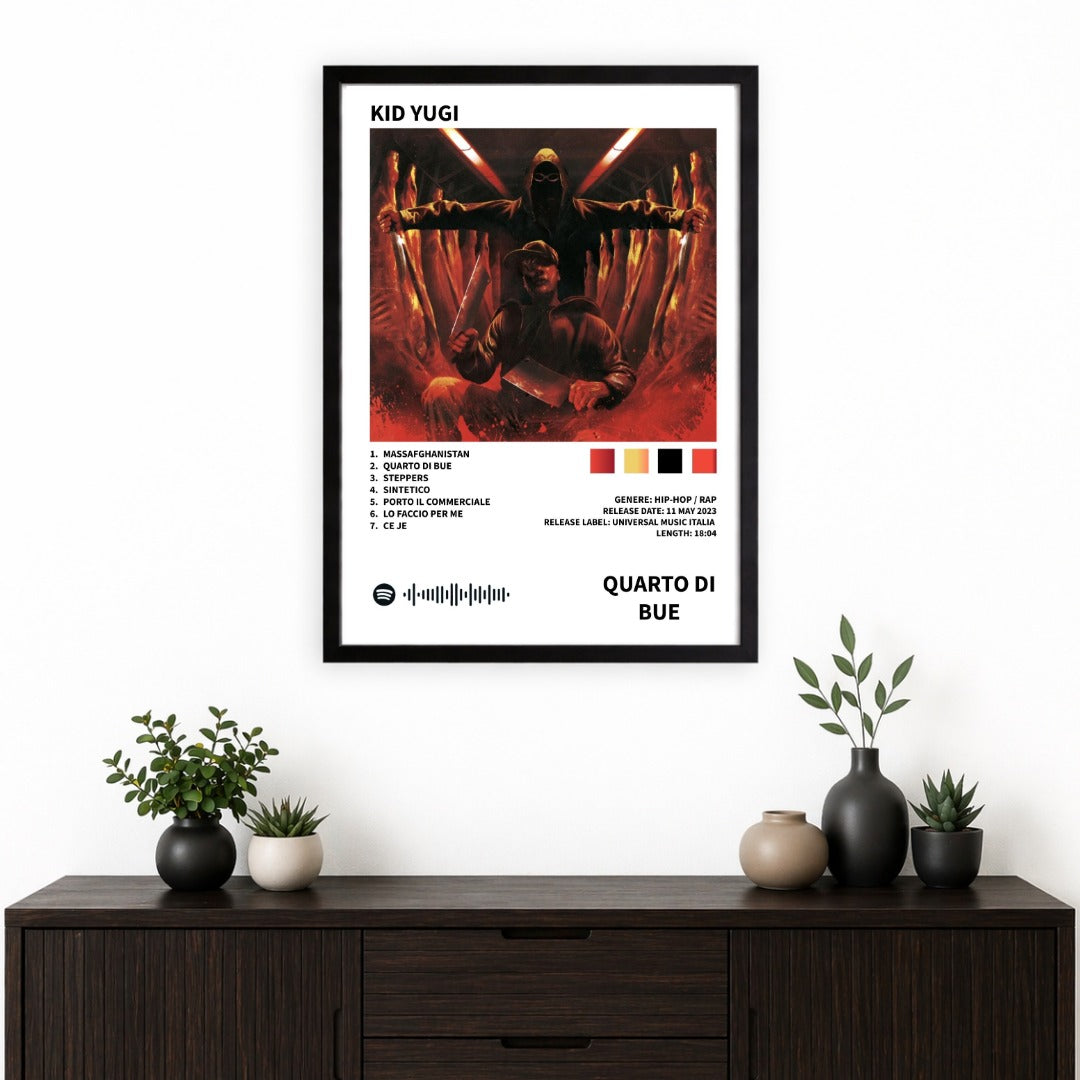 Bundle 4 Poster Digitali Kid Yugi – Quarto di Bue +The Globe + I Nomi del Diavolo + Anche gli Eroi Muoiono | Rap Wall Art | Download Istantaneo