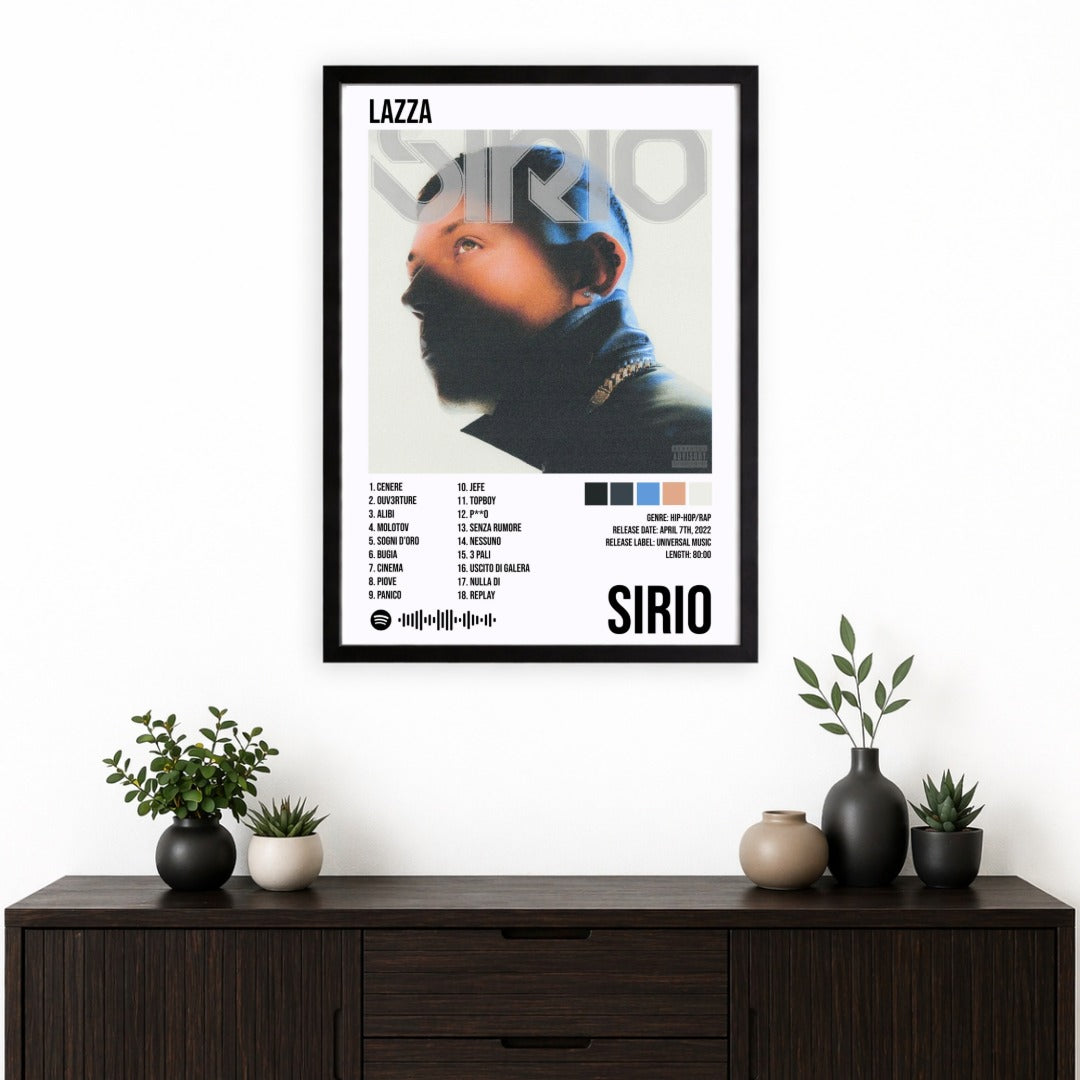 Bundle 5 Poster Digitali Lazza  – Sirio + J + Zzala + Re Mida + Locura  | Rap Wall Art | Download Istantaneo