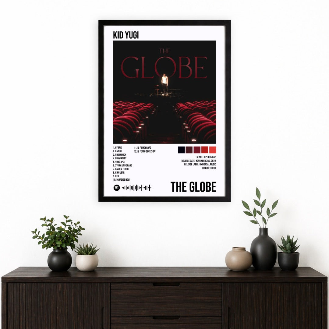 Bundle 4 Poster Digitali Kid Yugi – Quarto di Bue +The Globe + I Nomi del Diavolo + Anche gli Eroi Muoiono | Rap Wall Art | Download Istantaneo