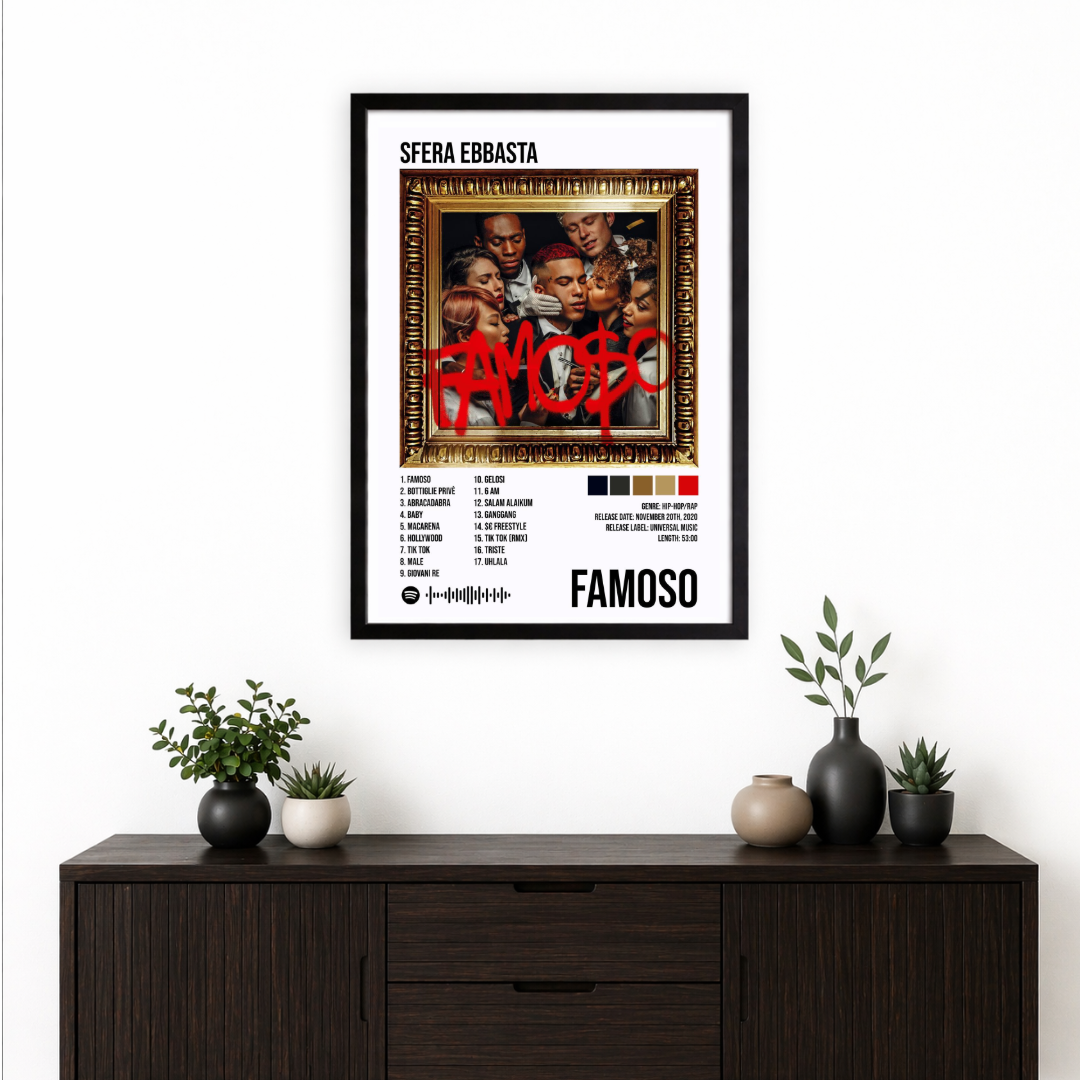 Bundle 3 Poster Digitali Sfera Ebbasta – X2VR + Famoso + Rockstar  | Rap Wall Art | Download Istantaneo