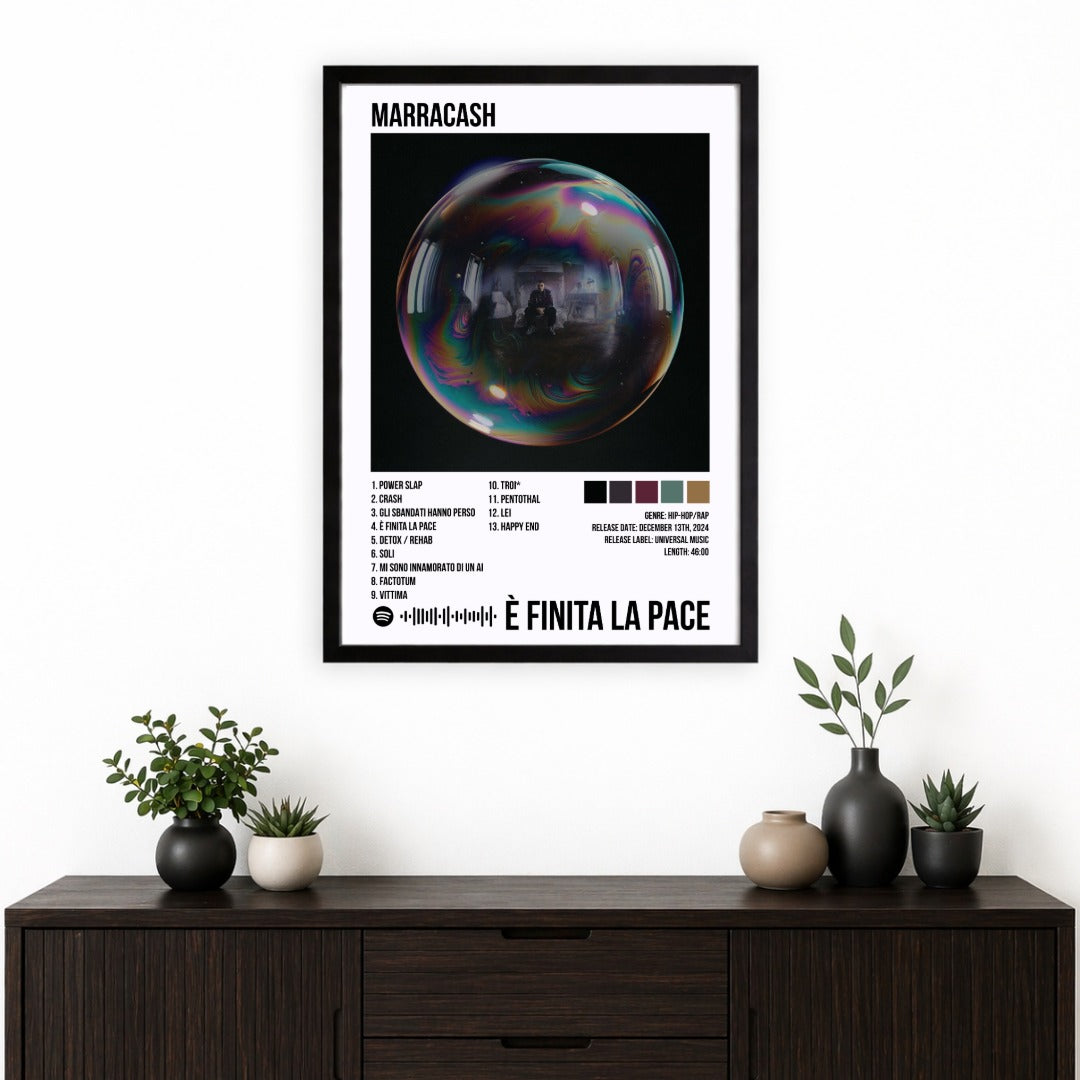 Bundle 3 Poster Digitali Marracash – Persona + È Finita la Pace + Noi Loro Gli Altri | Rap Wall Art | Download Istantaneo