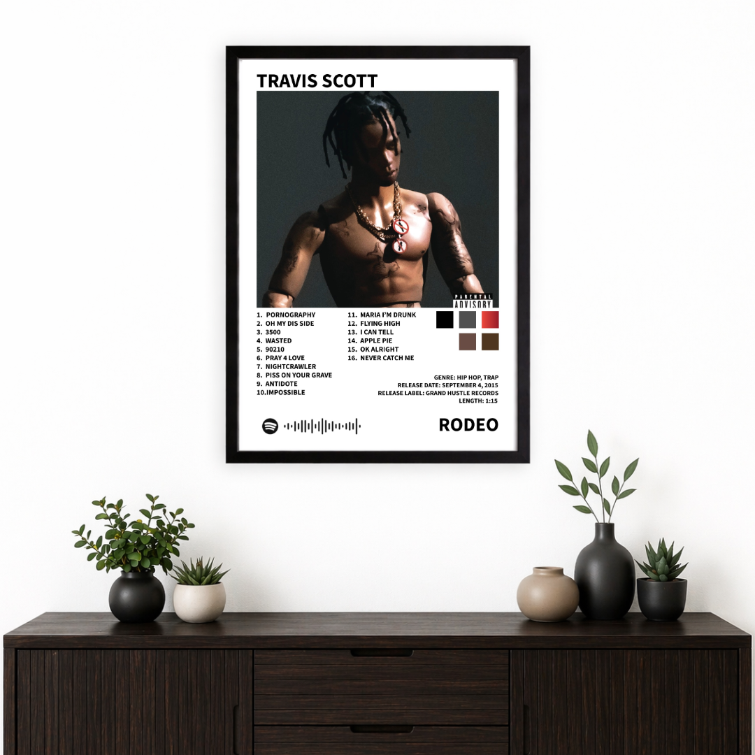Bundle 3 Poster Digitali Travis Scott  – Utopia + AstroWorld + Rodeo | Rap Wall Art | Download Istantaneo