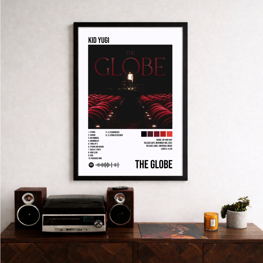 Bundle 4 Poster Digitali Kid Yugi – Quarto di Bue +The Globe + I Nomi del Diavolo + Anche gli Eroi Muoiono | Rap Wall Art | Download Istantaneo