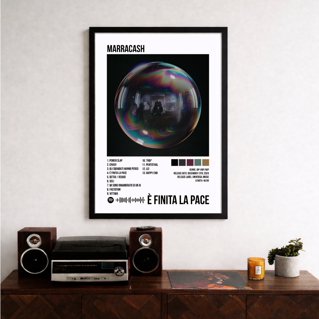 Bundle 3 Poster Digitali Marracash – Persona + È Finita la Pace + Noi Loro Gli Altri | Rap Wall Art | Download Istantaneo