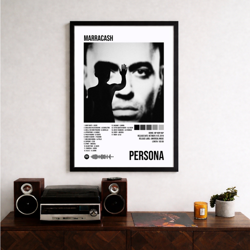 Bundle 3 Poster Digitali Marracash – Persona + È Finita la Pace + Noi Loro Gli Altri | Rap Wall Art | Download Istantaneo